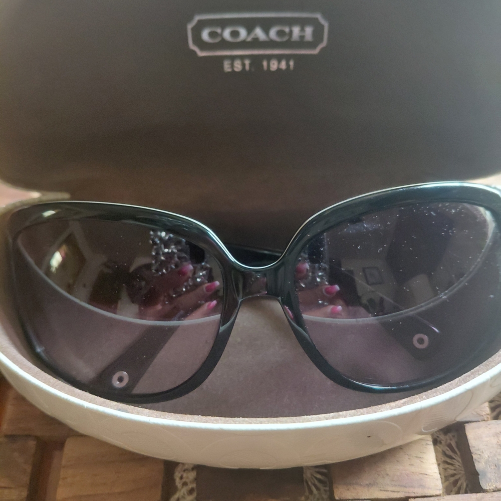 Coach Black Women's Sunglasses With Case!